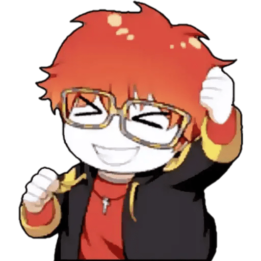 Набор стикеров mystic messenger для WhatsApp 13