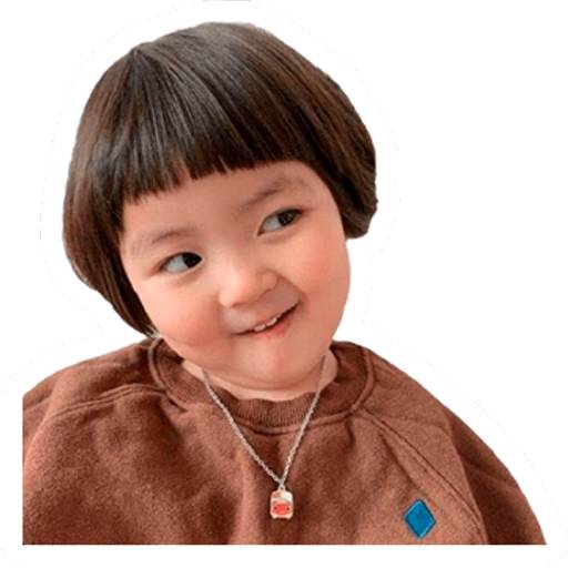 Набор стикеров Niña Coreana для WhatsApp 1