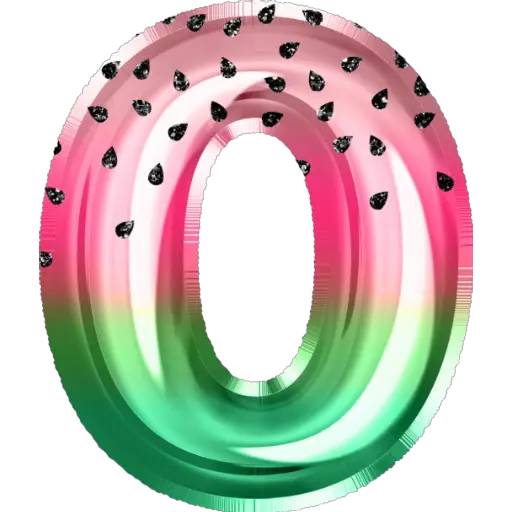 Набор стикеров Números🍉🍉🍉 для WhatsApp 1