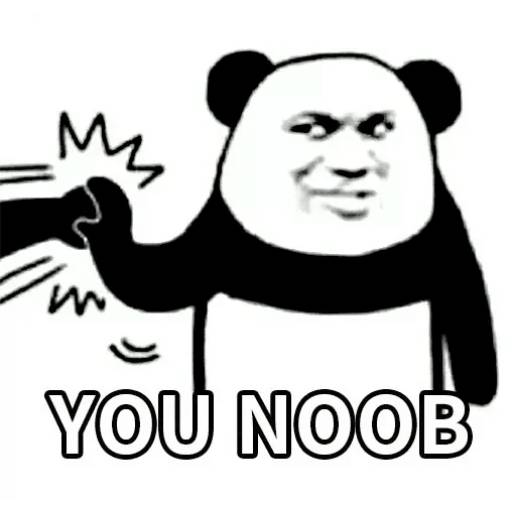 Набор стикеров Panda man для WhatsApp 14