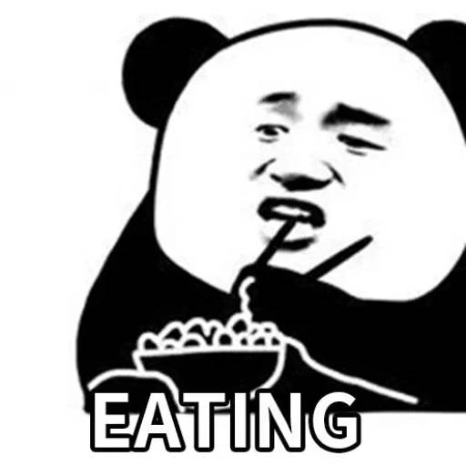 Набор стикеров Panda man для WhatsApp 15