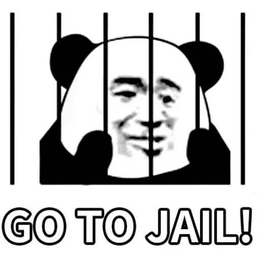 Набор стикеров Panda man для WhatsApp 18