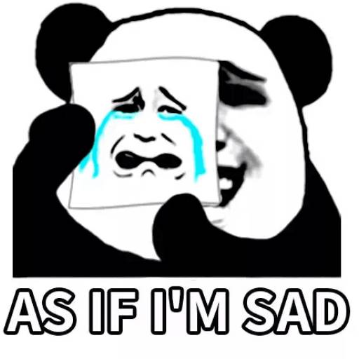 Набор стикеров Panda man для WhatsApp 19