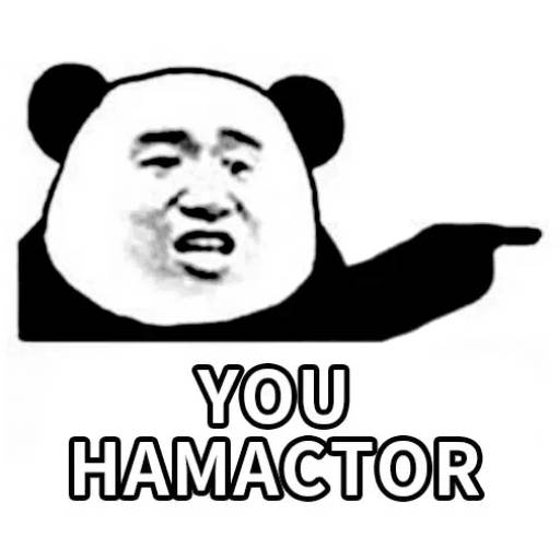 Набор стикеров Panda man для WhatsApp 2