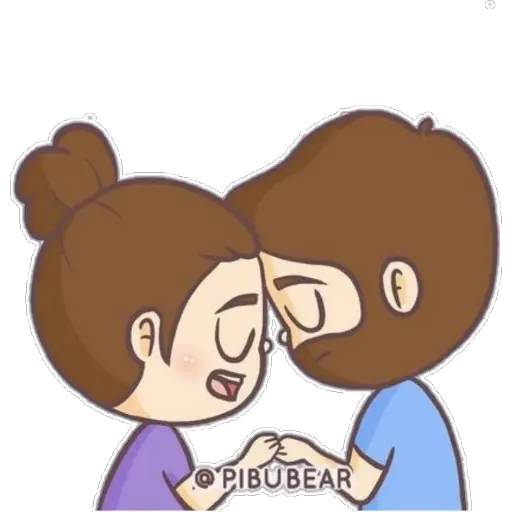 Набор стикеров 🟤💜Pibubear💜🟤 для WhatsApp 20