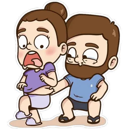 Набор стикеров 🟤💜Pibubear💜🟤 для WhatsApp 3