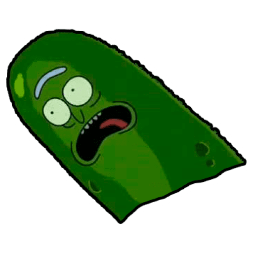 Набор стикеров Pickle Rick (Rick and Morty) для WhatsApp 1