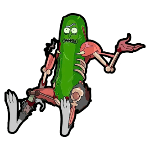 Набор стикеров Pickle Rick (Rick and Morty) для WhatsApp 12