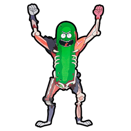 Набор стикеров Pickle Rick (Rick and Morty) для WhatsApp 13