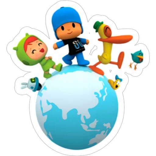 Набор стикеров Pocoyo stickers для WhatsApp 12