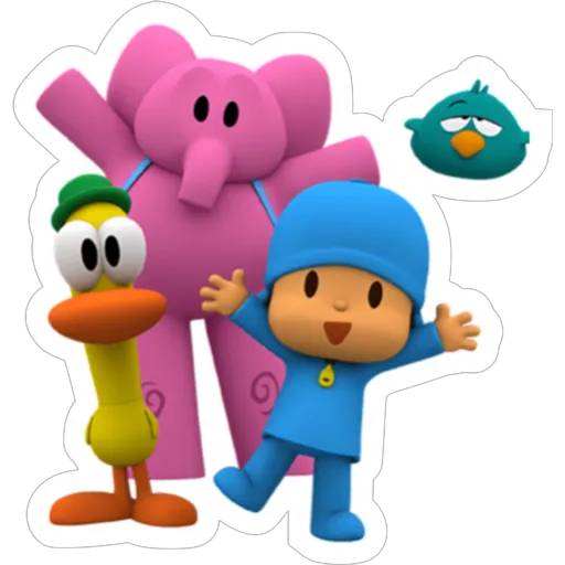 Набор стикеров Pocoyo stickers для WhatsApp 3