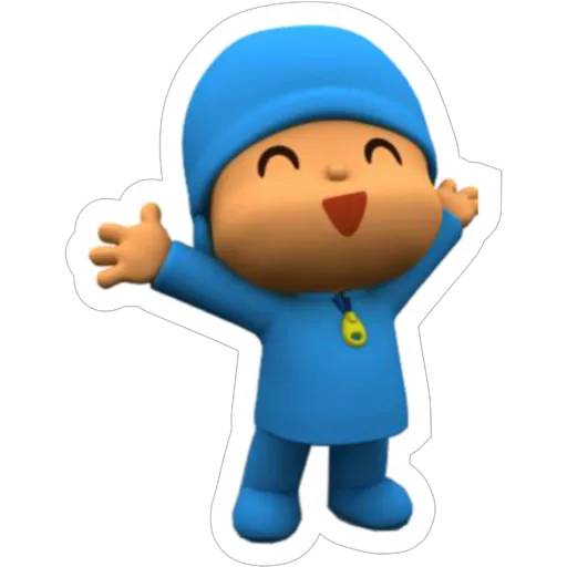 Набор стикеров Pocoyo stickers для WhatsApp 5