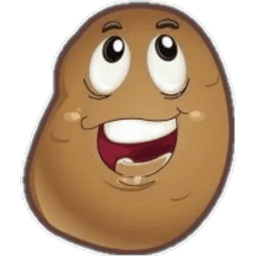 Набор стикеров potato king для WhatsApp 1