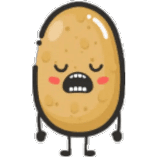 Набор стикеров potato king для WhatsApp 20