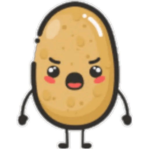 Набор стикеров potato king для WhatsApp 21