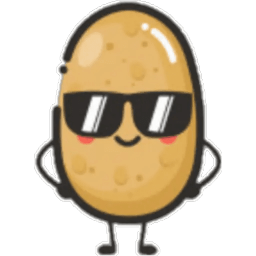 Набор стикеров potato king для WhatsApp 23