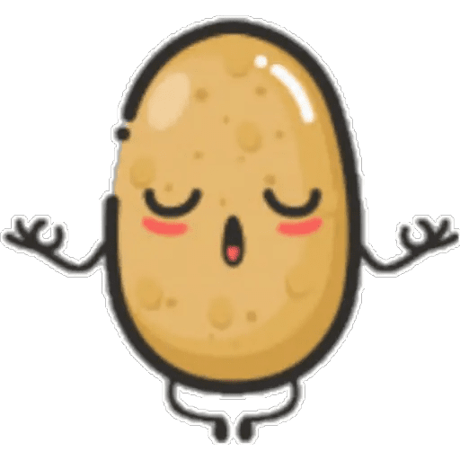 Набор стикеров potato king для WhatsApp 3