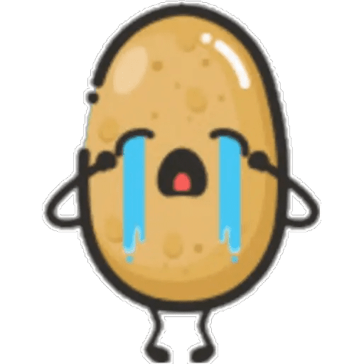 Набор стикеров potato king для WhatsApp 4