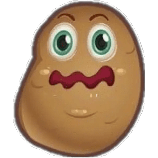 Набор стикеров potato king для WhatsApp 5