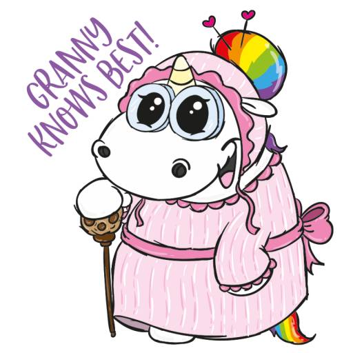 Набор стикеров Pummeleinhorn для WhatsApp 25