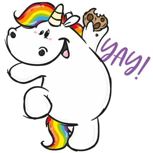 Набор стикеров Pummeleinhorn для WhatsApp 3