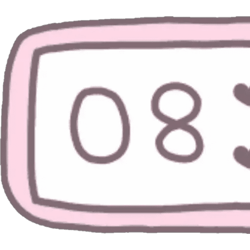 Набор стикеров Reloj Kawaii для WhatsApp 10