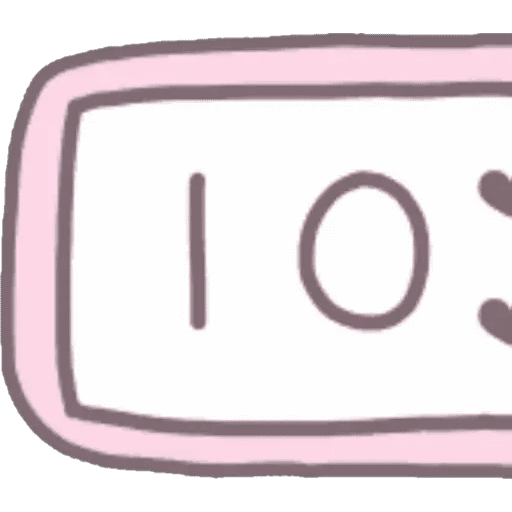 Набор стикеров Reloj Kawaii для WhatsApp 12