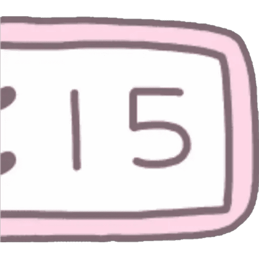 Набор стикеров Reloj Kawaii для WhatsApp 18