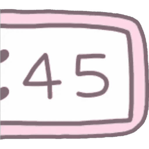 Набор стикеров Reloj Kawaii для WhatsApp 24