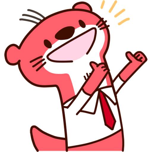 Набор стикеров Robert the Otter для WhatsApp 1