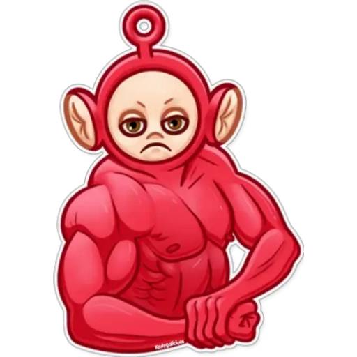 Набор стикеров 💜💚ᴛᴇʟᴇᴛᴜʙʙɪᴇs❤️💛 для WhatsApp 17