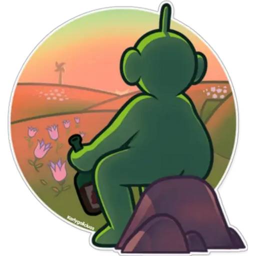 Набор стикеров 💜💚ᴛᴇʟᴇᴛᴜʙʙɪᴇs❤️💛 для WhatsApp 2