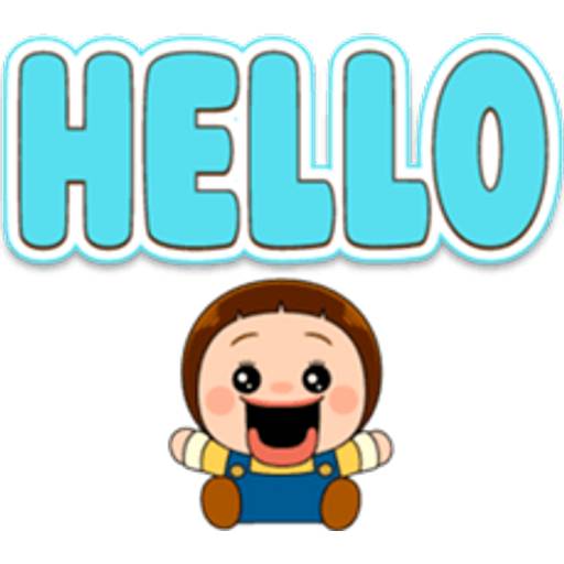 Набор стикеров SHO Doll ( Big Letters ) для WhatsApp 1