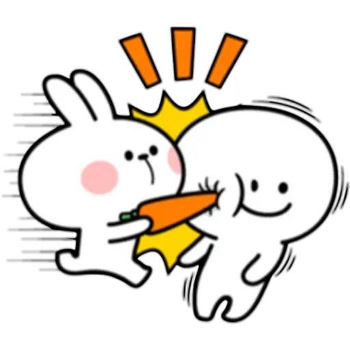 Набор стикеров Spoiled Rabbit 3 для WhatsApp 10