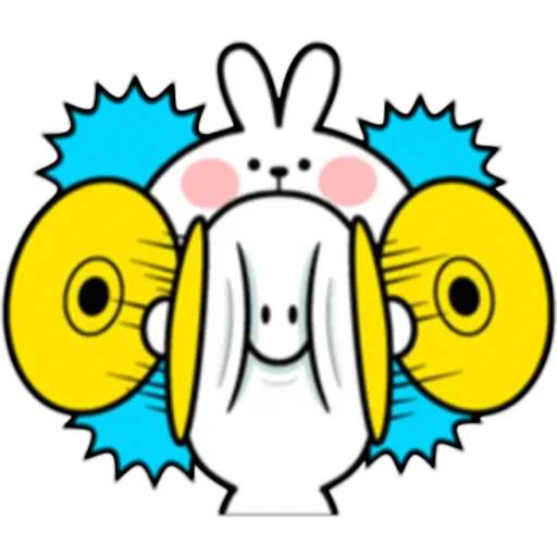 Набор стикеров Spoiled Rabbit 3 для WhatsApp 14