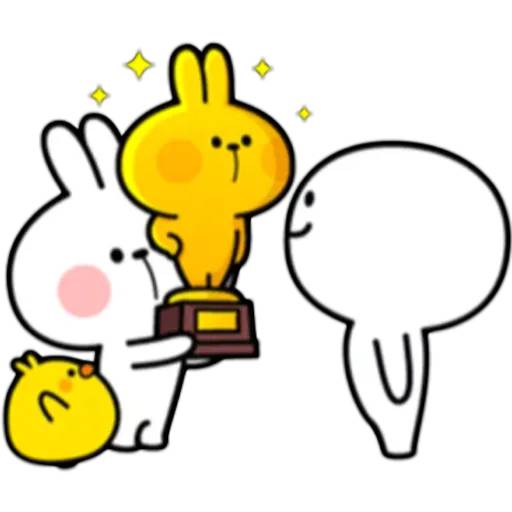 Набор стикеров Spoiled Rabbit 3 для WhatsApp 21