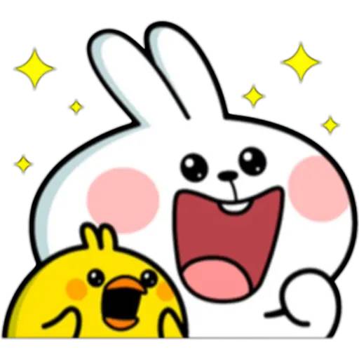 Набор стикеров Spoiled Rabbit 3 для WhatsApp 23