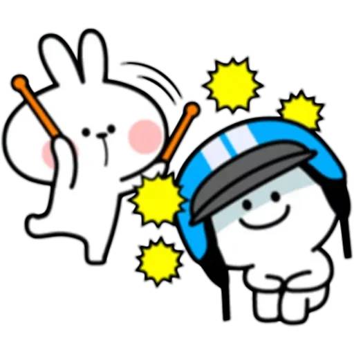 Набор стикеров Spoiled Rabbit 3 для WhatsApp 29