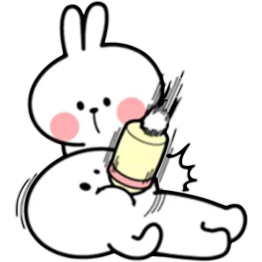 Набор стикеров Spoiled Rabbit для WhatsApp 10