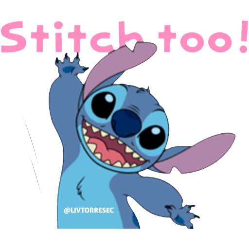 Набор стикеров STITCH 1 для WhatsApp 11