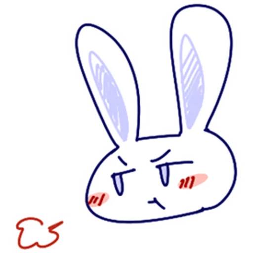 Набор стикеров The bunny and the cat для WhatsApp 1