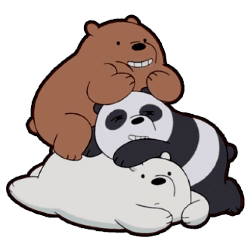 Набор стикеров We Bare Bears Babies для WhatsApp 11