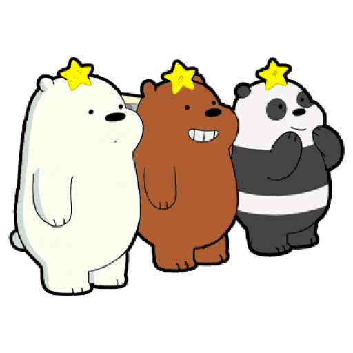 Набор стикеров We Bare Bears Babies для WhatsApp 17