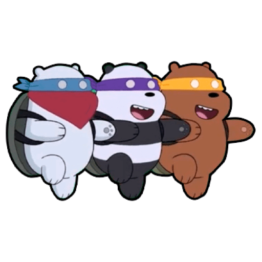 Набор стикеров We Bare Bears Babies для WhatsApp 19