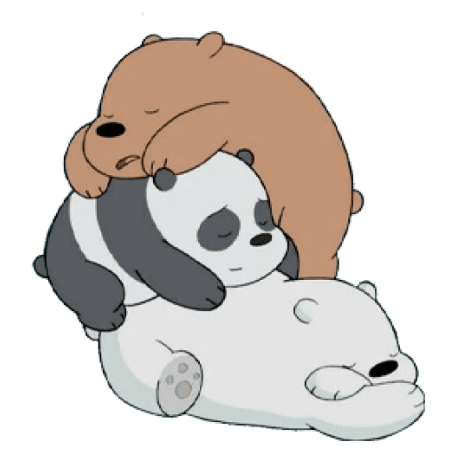 Набор стикеров We Bare Bears Babies для WhatsApp 2