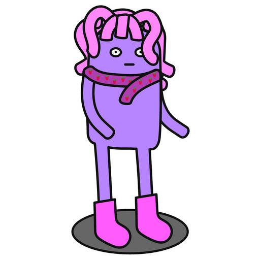 Набор стикеров yusa's purples 2 для WhatsApp 1