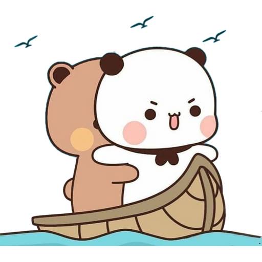 Набор стикеров 08 Panda Bear для WhatsApp 1