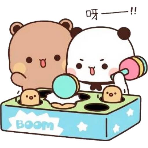 Набор стикеров 08 Panda Bear для WhatsApp 12