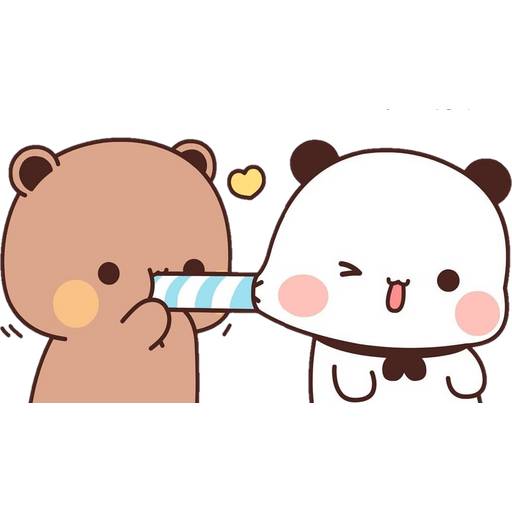 Набор стикеров 08 Panda Bear для WhatsApp 16