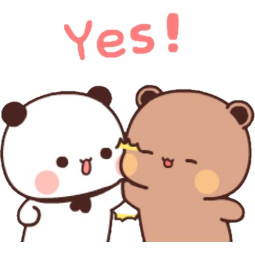 Набор стикеров 08 Panda Bear для WhatsApp 17